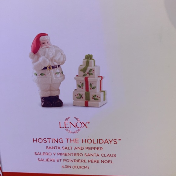 NIB LENOX “Holiday” Salt and Pepper Set - Picture 3 of 4